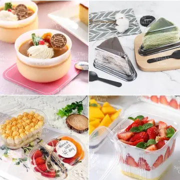 Amazon.com: Cake Slice Containers Plastic Disposable, Cheesecake Boxes, Pie  Container with Lid for Individual Slices of Cakes, Disposable Triangular  Pie Box, Reusable, Complimentary Stickers (50 Pack) : Home & Kitchen