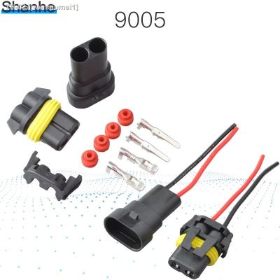 ▪✉ 9005 2Pin way 2.8 Car connectorCar Waterproof Electrical connector Male Female kit for car motorcycle ect