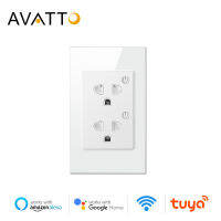 มี IN-Wall Smart Home Wi-Fi Outlet,Tuya Smart Wall SOCKET ปลั๊กมาตรฐานของสหรัฐอเมริกาพร้อม Power Monitor, ทำงานร่วมกับ Alexa, Home