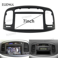 แผงหน้าปัดวิทยุติดรถยนต์แบบ2din สำหรับ HYUNDAI Accent 09-12แผงดีวีดีสเตอริโอติดตั้งแผ่นอะแดปเตอร์กรอบชุดตัดแต่งติดตั้ง