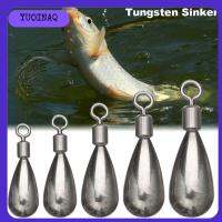 YUOINAQ ใหม่ Tear Drop Shot Weights น้ำหนักเพิ่มเติม Hook Connector Sinker ตกปลาทังสเตน Line Sinkers