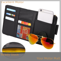 Excellent Car Sun Visor ผู้ถือนามบัตรกล่องเก็บแว่นกันแดดคลิปกล่องเก็บของ