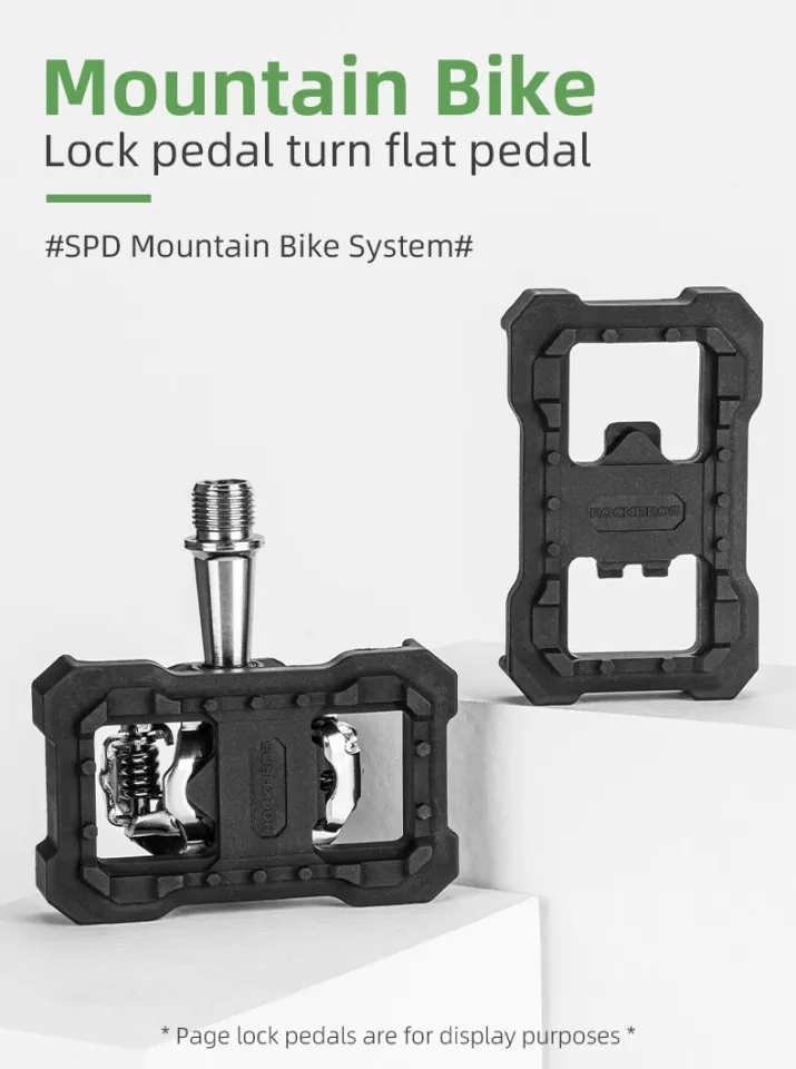 ROCKBROS Flat pedal adapter Mountain Bike Pedals Convert Clipless