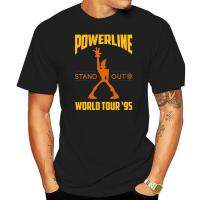 เสื้อยืดผู้ชายเสื้อยืดคอนเสิร์ต Powerline เสื้อยืดภาพยนตร์ตลก