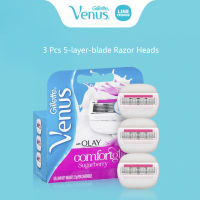 Fashiongillette Venus Lady มีดโกน comfortglide มีดโกน5ชั้นใบมีดสำหรับผู้หญิงขาแขนความปลอดภัย Sha เปลี่ยนสบู่บาร์