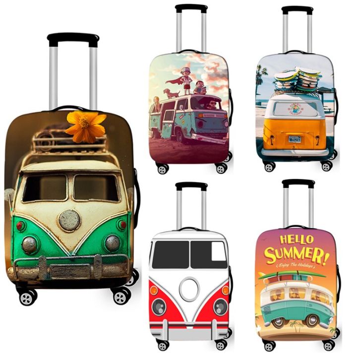 Travel Essentials Luggage Protective Cover Blue Letter Print 18-32 Inches  Traveling Accessories Trolley Elastic Suitcase Case - AliExpress