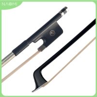 NAOMI Advanced Strong Black Carbon Fiber Cello Bow Carbon Fibre White Horse Hair 4/4 3/4 1/2 1/4 1/8 Size Cello Part Accessories