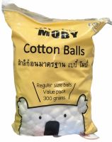 Baby Moby Cotton สำลีก้อนขนาดมาตรฐาน 300g. (1 ห่อ)