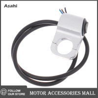 Asahi Motor 22cm 7/8in อลูมิเนียมอัลลอยด์รถจักรยานยนต์ Handlebar ไฟหน้าสวิทช์สามตำแหน่ง