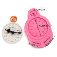 Littlegroot 1PC Clock Silicone Molds Cupcake Fondant Decorating Tools Cookie Chocolate Molds