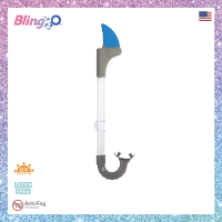 BLING2O ท่อดำน้ำเด็กยอดฮิตจากอเมริกา SHARK BITE SHARK FIN SNORKEL MISTY BLUE ท่อดำน้ำคุณภาพสูง ออกแบบสำหรับเด็ก ของใช้เด็กน่ารัก สำหรับเด็กผู้ชาย 3+ปี