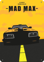 MAD MAX ที่ภาพยนตร์-ป้ายโลหะดีบุกสำหรับ Wall Art - 12 "X 8"-เหมาะสำหรับตกแต่งบ้านสำนักงานหรือบาร์