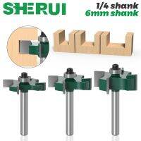 1pc 6mm 1/4 นิ้ว Shank T type bearings เครื่องตัดไม้กัดเกรดอุตสาหกรรม Rabbeting Bit woodworking tool router bits for wood