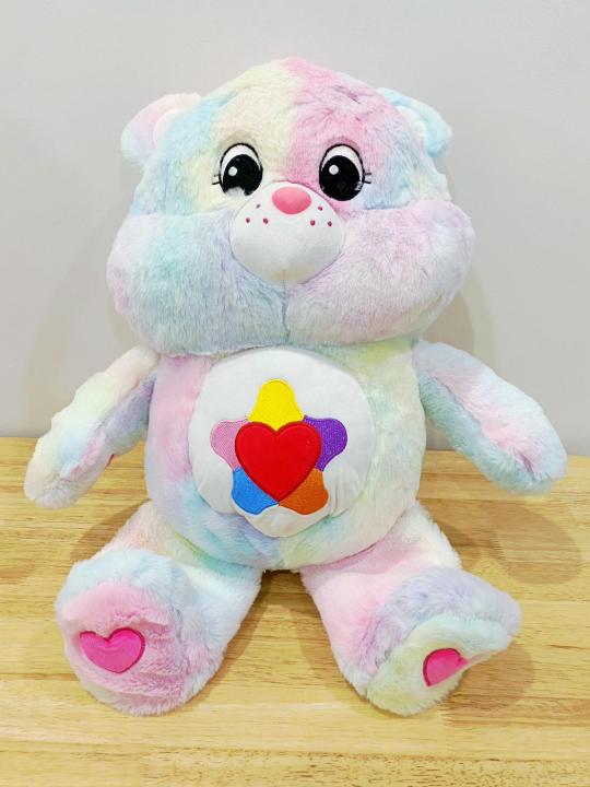 julyshop-หมอนผ้าห่ม-care-bear-หมอนผ้าห่ม-หมอนผ้าห่มซุกมือ-หมอนผ้าห่มพกพา-ตุ๊กตาผ้าห่ม-หมอนผ้าห่มใหญ่-พร้อมส่งจากไทย