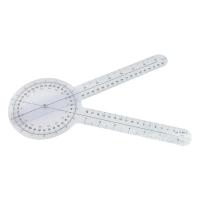 12 Inch Goniometer Transparent Orthopedic Angle Ruler Goniometer 360 Degree for Body Measuring Tape Goniometer Protractor Ruler Quick Angle Protractor Measuring Tool great gift
