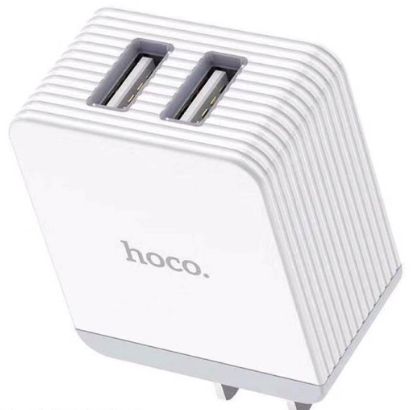 hoco-c22b-plus-หัวชาร์จ-5a-2usb-หัวชาร์จเร็วquick-หัวชาร์ทสำหรับ-ซัมซุง-ออปโป้-วีโว่-ซัมซุง