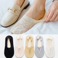 5 Pairs/set Women Sexy Lace Floral Anklet Socks Female Basic Summer Invisible Anti Slip Sock Lady Home Floor Slipper Boat Sock