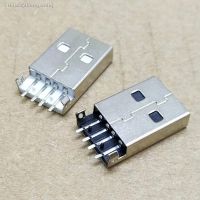 ❁ 10Pcs/lot USB 2.0 Male A Type USB PCB Connector Plug 180 degree SMT AM 4pin Male USB Connector