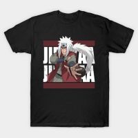 ผ้าฝ้ายแท้เสื้อยืด พิมพ์ลาย Jiraya Naruto Shippuden สําหรับผู้ชาย และผู้หญิงS-5XL  NA7F