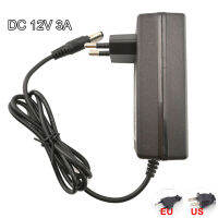 【Big-Sales】 yawowe AC 100V-240V DC Charger Adapter กล้องแหล่งจ่ายไฟ12V 3A Converter 5.5มม. * 2.5มม. EU Plug Transformer สำหรับกล้องวงจรปิด LED Strip E14