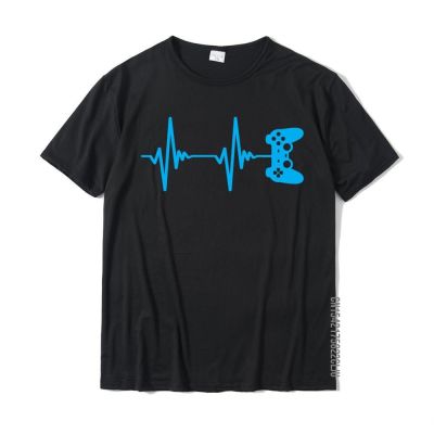 Heartbeat Of A Gamer Summer T Shirts T Shirt For Men Dominant Cotton Casual Top T-Shirts