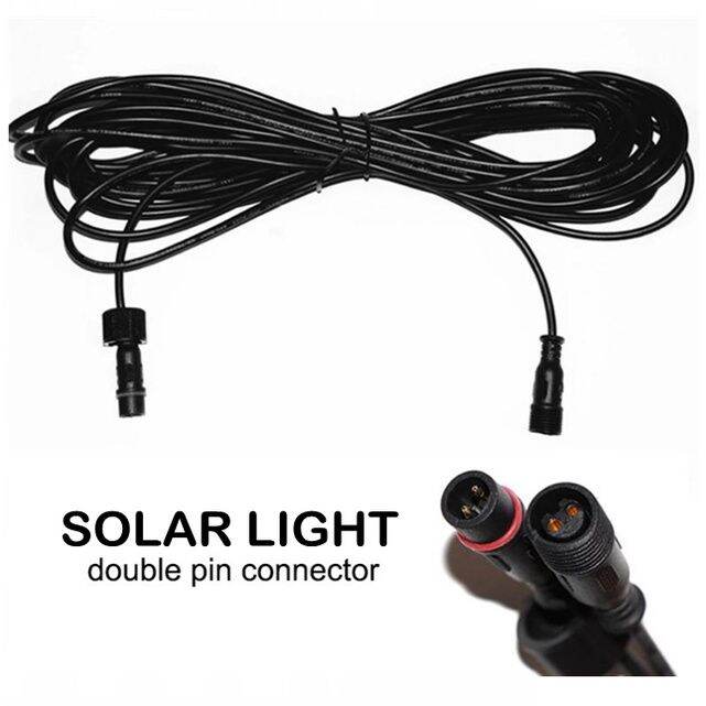 5m cable 5m extension connector solar flood light waterproof cable 5