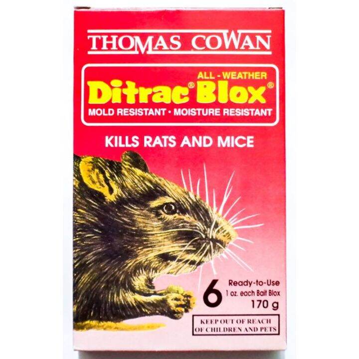 Rat Bait Ditrac Blox 170g Thomas Cowan | Lazada PH