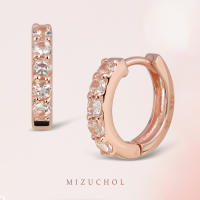 Mizuchol ต่างหู White Bubbles Earrings พลอย White Topaz