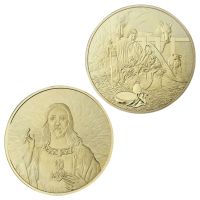 【YD】 Souvenir Coin Collectible Last Supper Commemorative Gold Plated Collection Casting Christianity Cllection