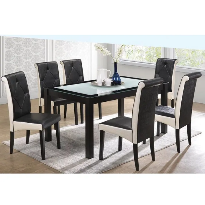 Dining Set Glass Top For 6, 6 Chair Dining Table With Glass Top