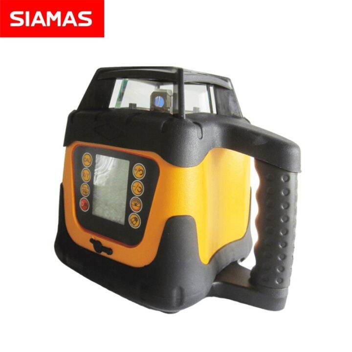 siamas-ระดับเลเซอร์แบบหมุน500เมตรพร้อมจอแสดงผลดิจิตอล-lcd-เลเซอร์หมุน360องศาสีแดงที่มีความลาดชันเป็นสองเท่า