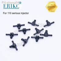 ✜ ERIKC Common Rail Injector Return Oil Backflow Pipe Connector Iron Two way and Tee Joint Fitting for Bosch Injector 10pieces/bag