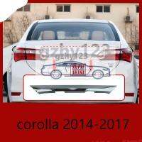 Xps ABS Chrome ฝาครอบด้านหลังรถด้านหลังสำหรับ Toyota Altis Corolla 2014 2015 2016 2017