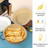25/50pcs Special Paper for Air Fryer Round Baking Oil-absorbing Paper for Household Barbecue Plate Food Oven Kitchen Pan Pad Other Specialty Kitchen T