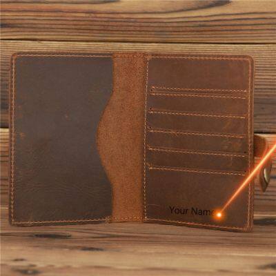 （Layor wallet） หนังเครซีฮอร์สกระทิงวัวแท้วินเทจขนาดใหญ่,กระเป๋าเก็บบัตรซองใส่หนังสือเดินทาง1047ช่องใส่บัตรเครดิตบัตรประจำตัวผู้ชายย้อนยุคธุรกิจ