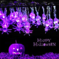 Halloween horrible Spider Style Light 10/20/40LED Battery Powered Led Spider String Lights for Halloween Party Yard Decorations