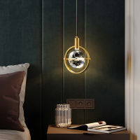 LED crystal Chandeliers Creative Bedroom Bedside Small Hanging Lamp Home Decor Living Room Cafe Droplight pickup Light Fixture...