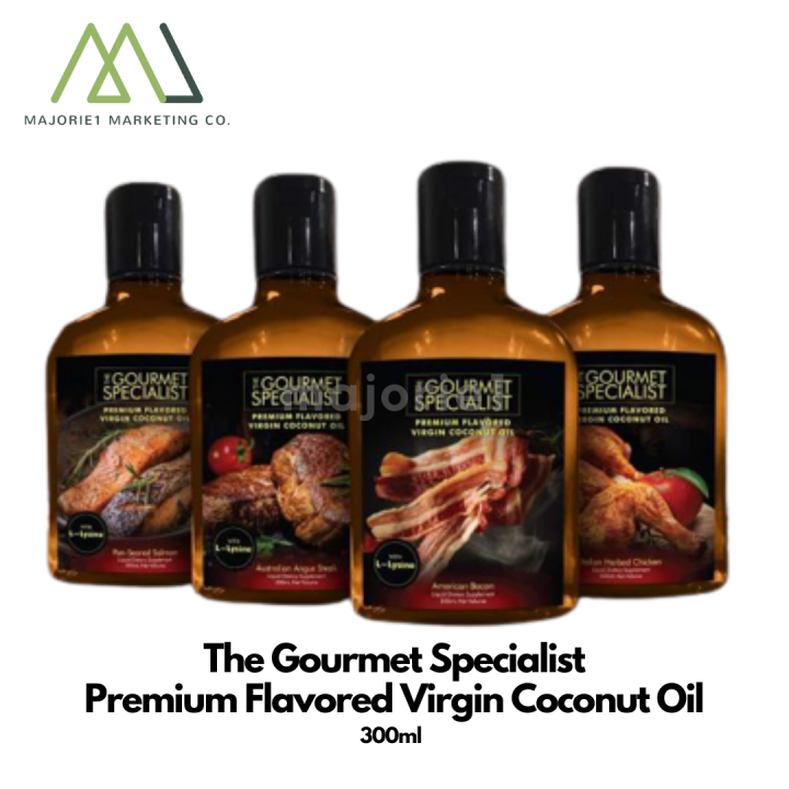 The Gourmet Specialist Premium Flavored Virgin Coconut Oil 300ml (For