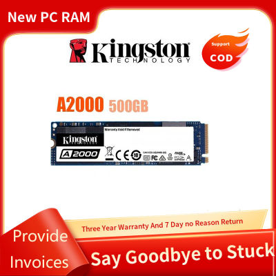 [รับประกัน3ปี] Kingston 250GB 500GB 1TB A2000 NVMe เอสเอสดีของเครื่องพีซีดิสโก้ SSD โซลิดสเตทไดรฟ์ภายใน2280 M.2