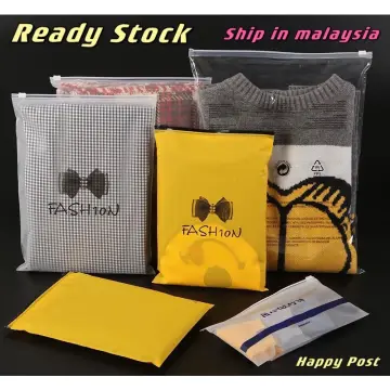 50PCS Travel PE Storage Bag Plastic Zipper EVA Translucent Bag Ziplock Bag  Waterproof Packaging Bag Underwear Panties Socks Pack