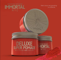 Immortal NYC Deluxe Super Pomade (100ML), Extra Strong Holding Matrix that lasts all day. A Shiny and Maintained Look. Premium Super Pomade.