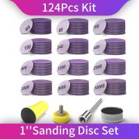 ✁❧ Sanding Discs 1 Inch 120 PCS Wet/Dry Sandpaper Hook and Loop 60-10000 Grits Polishing Pad for Dremel Drill Grinder Rotary Tools