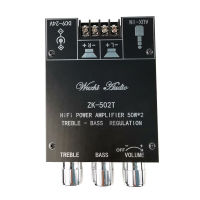 1ชิ้นบลูทูธ TPA3116D2 ZK-502T 5.0บอร์ดเครื่องขยายเสียง2.0ช่อง2*50W AMPLI Bass บอร์ดเครื่องขยายเสียงสเตอริโอกำลังสูง