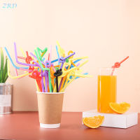 WaterWheel 100PCS Plastic Disposable Straws Multipurpose Flexible Drinking Straws For Party