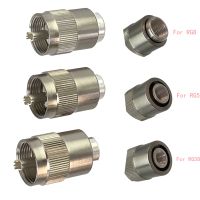1pcs Connector UHF PL259 Male Solder For RG58 RG142 / RG5 RG6 / RG8 LMR400 RF Coaxial Adapter Wire Terminals Straight New Brass