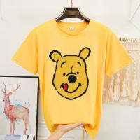 เสื้อยืดแขนสั้นพร้อมส่ง 8สี ลายการ์ตูน ขายดีตามเทรนต์ ลายน่ารัก สีสันสดใส่น่ารัก ใส่ได้ทั้งหญิงและชาย (S-XXL) **ปลีก-ส่ง***BK-159*