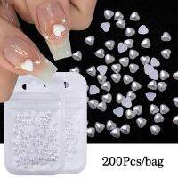 【hot】♨  1Bag Resin Decoration Flat Back Pearlescent Mixed Size Charms Manicure Accessories