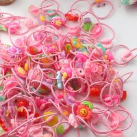 ◄ 20pcs Cute animal hair ring cartoon hair bands headwear girls rubber band elastic hair bands Korean children hair Accessories