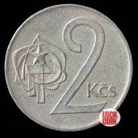 Czechoslovakia 2สถานีโครเนอร์ไลออนเก่า24Mm เหรียญปีสุ่ม100% ต้นฉบับธนาคาร LYB3816เงิน