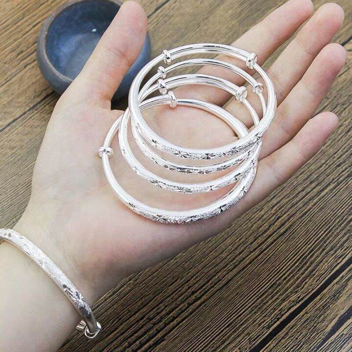S999 solid silver bracelet fashion style mothers with young fine